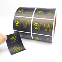 Étiquettes personnalisées sur mesure en rouleau, imperméables, avec impression dorée, pour bouteilles de parfum, bouteilles de bougies, autocollants avec logo pour emballage