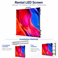 P2.976 Dış Mekan Konser LED Ekranı 500x500mm 4K IP65 Su Geçirmez 4500 Parlaklık Kiralık Video Duvar Paneli Sahne Arkası için
