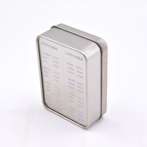Fabbrica diretta custodie in argento opaco custodie per carte di latta custodie per ordine di massa gioielli cosmetici organizzatori per Desktop