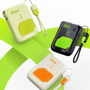 Custom Logo Portable 5-in-1 Travel Powerbank with Wireless Charger and AU EU UK Plug New Design Holder