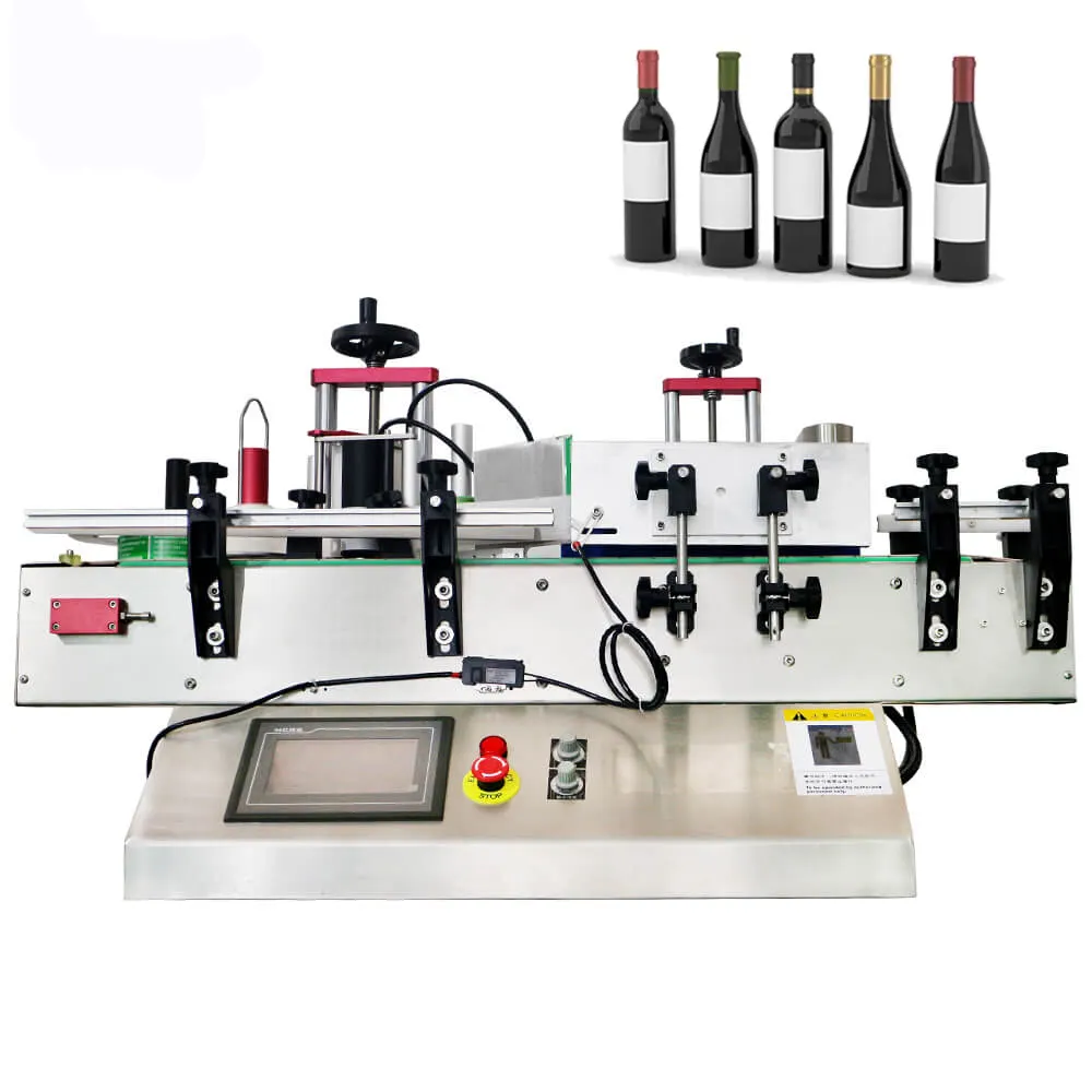 Mini máquina de etiquetado portátil de nueva generación de Venta caliente para botella de vino, botella cosmética, tarro, máquina de etiquetado de botellas