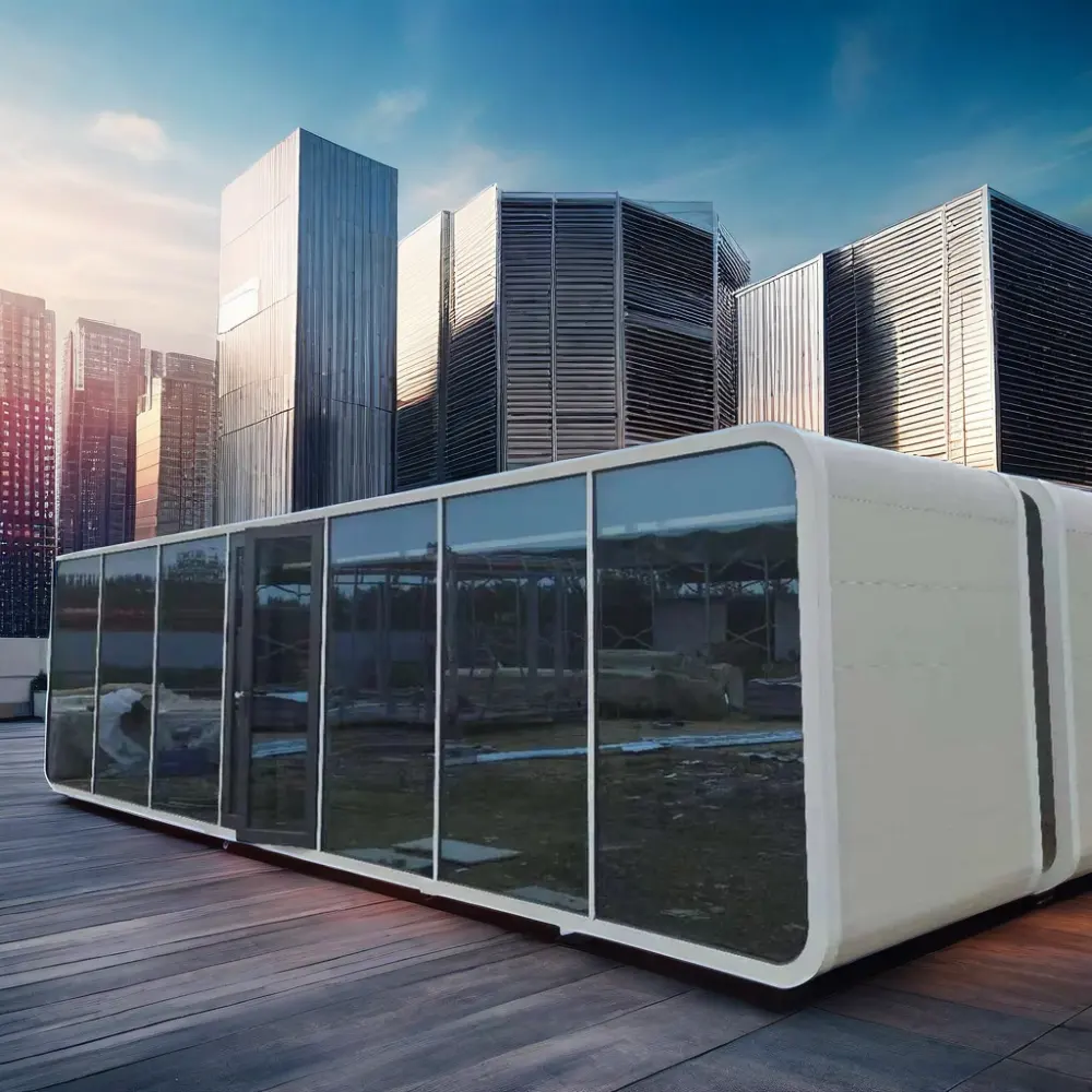 Modern tasarım çelik elma kabin yeni demonte konteyner ev modifiye kargo konteyneri