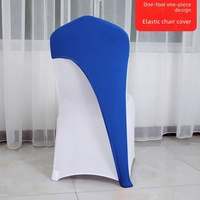 Housses de chaise en spandex personnalisées, housses de chaise à une seule jambe, couleur unie, idéales pour les mariages, les banquets d'hôtel et la décoration de fêtes