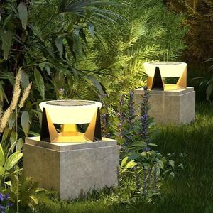 Lampes solaires à poteau 5W étanches pour extérieur, villa, portail, cour, pelouse - Product Image 3