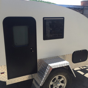 Venta caliente <span class=keywords><strong>Precio</strong></span> directo de fábrica Aleación de aluminio RV Puerta de remolque en forma de lágrima con ventana de empuje Puerta Rv - Product Image 3