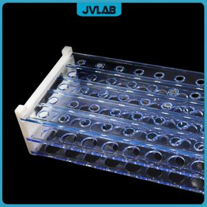 Özelleştirilebilir PS malzeme Test tüpü tutucu üç katmanlı çıkarılabilir montaj 13mm 16mm 18mm çap plastik Test tüpleri OEM desteklenen - Product Image 2