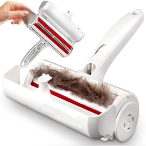 Rouleau réutilisable blanc pour enlever les <span class=keywords><strong>poils</strong></span> d'<span class=keywords><strong>animaux</strong></span>, outil de nettoyage des peluches lavable, dispositif d'élimination des <span class=keywords><strong>poils</strong></span> pour meubles, vêtements, canapé, tapis - Product Image 1