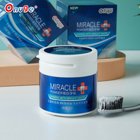Polvo blanqueador de dientes con sabor a menta blanca brillante de etiqueta privada, 5 días, accesorio de Limpieza de dientes multiusos para blanquear