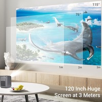 1080P 4k mini projecteur lcd portable home cinéma film avec batterie sans fil android projecteur android portable intelligent