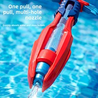Pistolet à eau en plastique rétractable style épée, canon à jets multiples