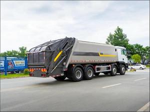 Dongfeng รถดูดขยะภายใน26ลูกบาศก์เมตร8x4Manual ีไฟฟ้า