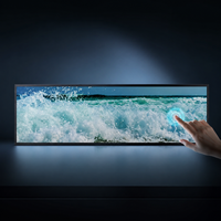 Monitor de Señalización Digital Comercial de Escritorio con Pantalla LCD Ultra Ancha Táctil de 37 Pulgadas, OEM ODM