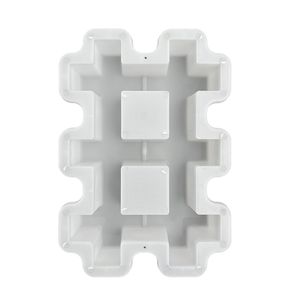 Ladrillo de Jardinería de Cuatro Orificios y Doble Fosa, Tipo Nuevo, de Venta Exitosa, Diseño Cóncavo-Convexo, Tipo Tres en Raya - Product Image 4