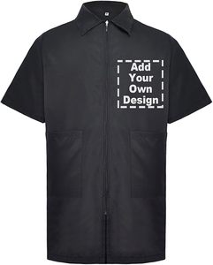 Chaqueta de Peluquería Negra Resistente al Agua con Logotipo Personalizado al por Mayor, Uniforme Profesional de Salón, <span class=keywords><strong>Chaleco</strong></span> de Peluquería Transpirable - Product Image 4