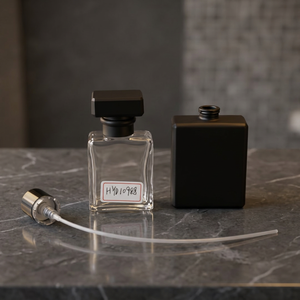 Botella de perfume de lujo personalizada con bomba, tapa única de aleación de zinc, botella de vidrio para perfume, tapa metálica con bomba pulverizadora - Product Image 1