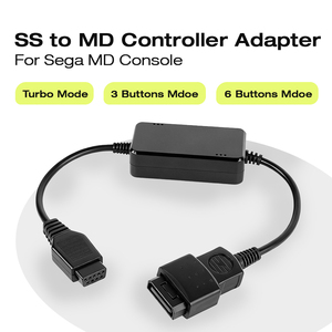 Convertidor de controlador SS a MD para consola de juegos <span class=keywords><strong>SEGA</strong></span> <span class=keywords><strong>Mega</strong></span> <span class=keywords><strong>Drive</strong></span>/Genesis, compatible con modo de disparo rápido, interruptor de <span class=keywords><strong>3</strong></span> botones/6 botones - Product Image 2