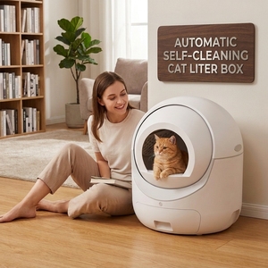 Lettiera Intelligente per <span class=keywords><strong>Gatti</strong></span> di Grande Taglia con Controllo App, Capacità Super-Grande 76L, Fornitura all'Ingrosso - Product Image 1