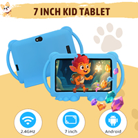 Tablet pintar anak-anak, 7 inci Android murah layar kapasitif 2GB Quad Core IWAWA pendidikan WiFi diaktifkan diproduksi
