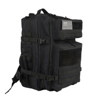 Ransel Taktis Nylon Heavy Duty 600D Kapasitas Besar Desain Multi-Kompartemen untuk Olahraga Luar Ruangan Fitur GPS & Panel Surya