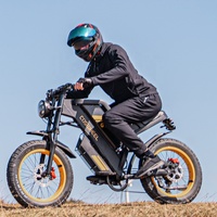 Bicicleta Eléctrica COSWHEEL GT20 con Llantas Gruesas de 20 Pulgadas, Batería de 15AH, 7 Velocidades, Freno Hidráulico, 45KM, Stock en EU/US/BR
