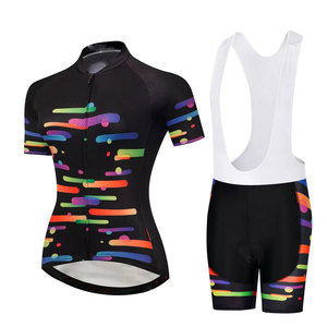 ZEDE Long Ride Comfort <b>Women</b> <b>Cycling</b> Jersey and <b>Bib</b> <b>Shorts</b> Set Custom Logo Skin Friendly Fabric Quick Dry for Leisure <b>Cycling</b> - Product Image 1