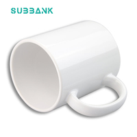Tasses à sublimation Subbank 11oz 20oz tasses vierges de sublimation en céramique blanche à vendre fournisseur de tasses à sublimation