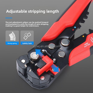 Vente en gros d'outils de dénudage de câbles électriques Awg24-10 (0.2-6mm) <span class=keywords><strong>pince</strong></span> à dénuder réglable multifonction - Product Image 3