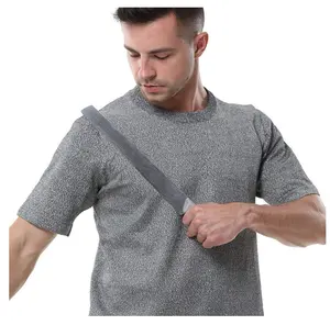 Livello 5 a prova di pugnalata Ves t-shirt tattica elastica maniche corte piastre in fibra speciale protezione per uomini e donne del corpo