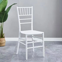 Chaises de mariage classiques, chaises Chiavari colorées pour l'extérieur, chaises de salle à manger en plastique