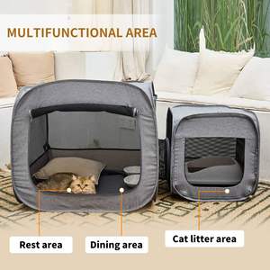 Draagbare Snelopenende Multi-Space Inklapbare Hondenkratten Voor Kleine Honden Puppy Box - Product Image 3