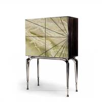 Designer italien Visionnaire table console de luxe pour salon en pierre d'agate meuble TV meuble décoratif