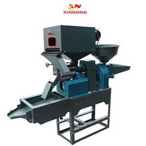 Commercial use 4 in 1 multifunctional rice huller moulin mil mais riz Rice milling machinery with vibrating screens