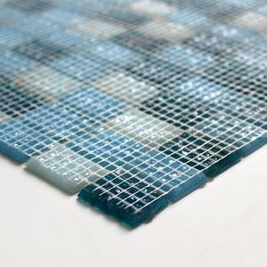 Modern ucuz fiyat sıcak eriyik su geçirmez kaymaz yanardöner mavi mozaik cam karo açık Infinity kapalı yüzme havuzları - Product Image 6