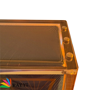 Boîte de collection premium RAY YI VMAX <span class=keywords><strong>Jolteon</strong></span> Flareon Pokémon TCG, étui de présentation en acrylique, aimant, plastique poli (version UK) - Product Image 3