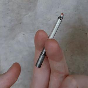 Collier pendentif cigarette brûlée en céramique, bijou artistique avec flamme incandescente, chaîne audacieuse pour un style <span class=keywords><strong>rebelle</strong></span> - Product Image 3