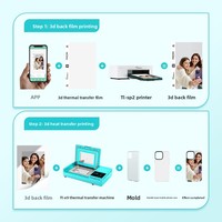 Presse à transfert thermique pour coques de téléphone Tuoli avec film de laminage, taille d'impression 148x255mm et dimensions 470x270x100mm