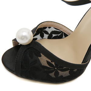 Nouvelles Sandales Stiletto de Luxe pour Femme 2025 – Élégantes, en Dentelle et Perles, Idéales pour Mariage et Cérémonies - Product Image 3