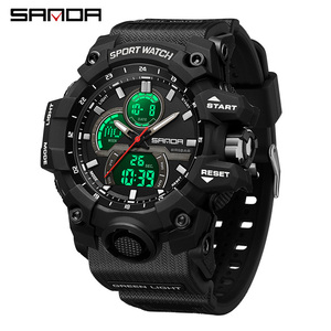 นาฬิกาดิจิตอลแฟชั่นลำลองอเนกประสงค์ รุ่น Sanda 6198 หลากสี พร้อมหน้าจอเรืองแสงสำหรับนักเรียน - Product Image 1