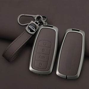 Funda Protectora de Aleación de Zinc y Cuero para Llaves de Auto Chery Jaecoo J7 J8 7 Tiggo 8plus 8 5 Plus 7pro Max Omoda 5 C5 Arrizo - Product Image 1