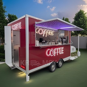 Camionnette à café en fibre de verre entièrement équipée, remorque alimentaire mobile pour la vente de glaces et de snacks - Product Image 5