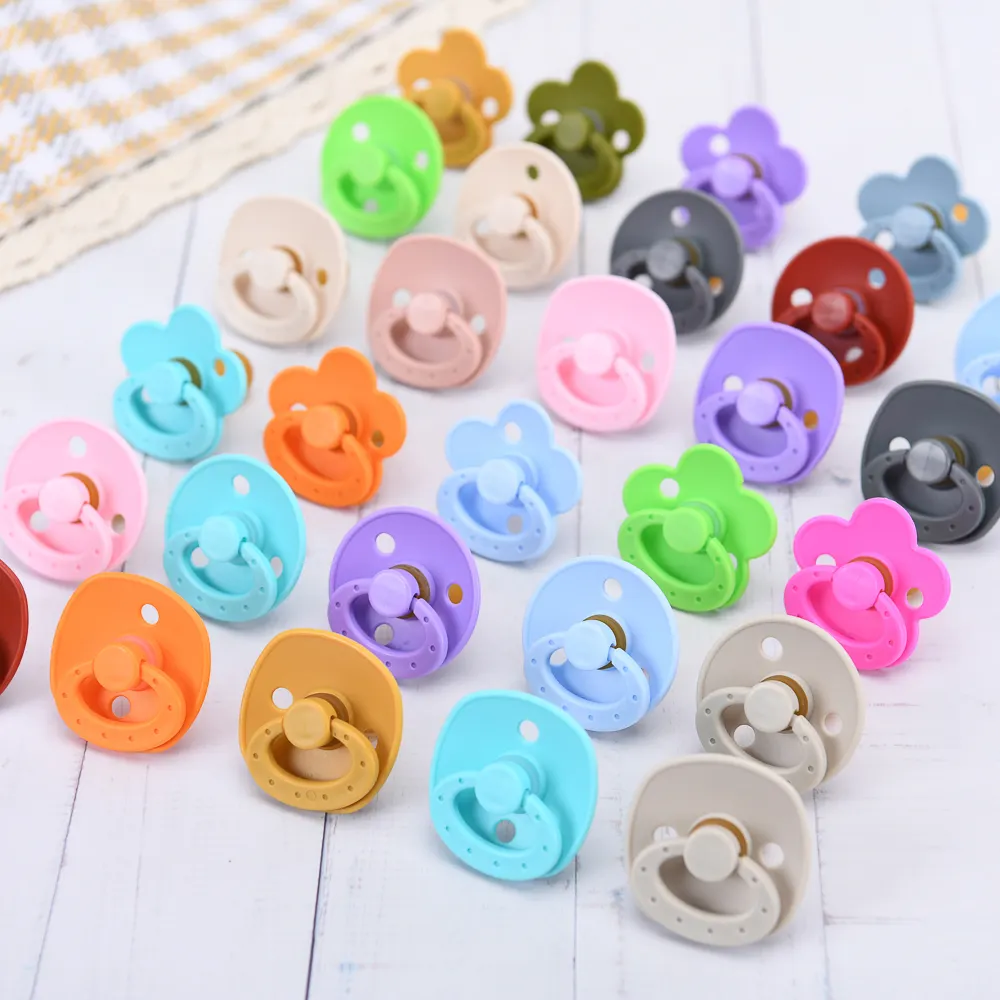 Hot Sales Plastic Plush Pacifier Holder Printed Baby Fruit Food Feeder Silicone Teething Clips Baby Pacifier