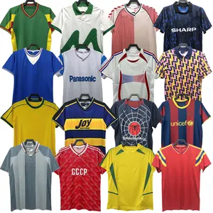 Camisa de futebol retrô AC 2006 2007 da Tailândia qualidade Milão Kaka Ronaldinho camisas vintage de futebol desgaste