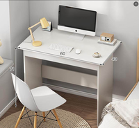 Bureau d'ordinateur mural moderne et simple en PVC et MDF pour étudiant, idéal pour l'écriture dans la chambre ou le salon