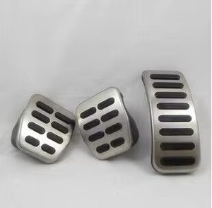 Capuchon de pédales de voiture en acier inoxydable couvercle de frein d'accélérateur d'embrayage pour VW Polo Golf <span class=keywords><strong>4</strong></span> Jetta MK4 Bora pour <span class=keywords><strong>Skoda</strong></span> <span class=keywords><strong>Fabia</strong></span> <span class=keywords><strong>style</strong></span> de voiture - Product Image 4