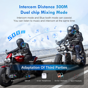 D2-6x chất lượng tốt 6 Rider nói chuyện trở lại thiết bị xe máy Blue tooth Tai nghe không dây mũ bảo hiểm <span class=keywords><strong>intercom</strong></span> cho cưỡi - Product Image 6