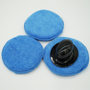 Éponge ronde pour le lustrage des voitures, tampon de polissage en microfibre de 5 pouces pour le revêtement céramique et le nettoyage des bords - Product Image 2