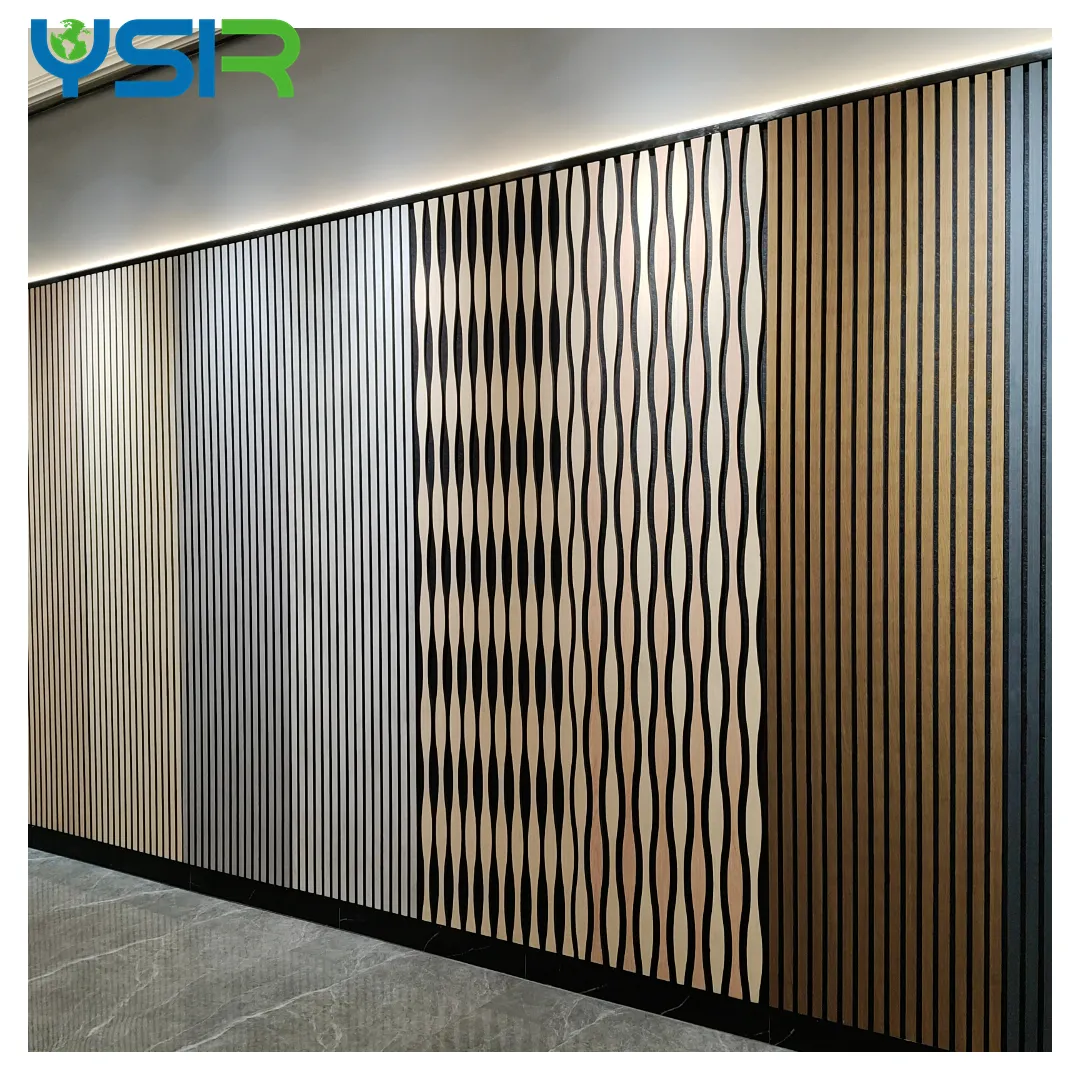 Panneaux muraux insonorisés pour bureau revêtement mural insonorisé décoratif en bois massif akupanel panneau acoustique en bois