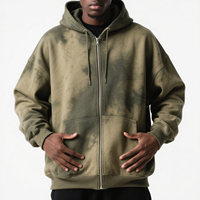 <strong>Best</strong> <strong>Selling</strong> Oversized Streetwear <strong>Hoodie</strong> for Men Custom Zip Heavyweight Embossed Acid Washed 3D Embroidery Autumn Season <strong>Hoodie</strong>
