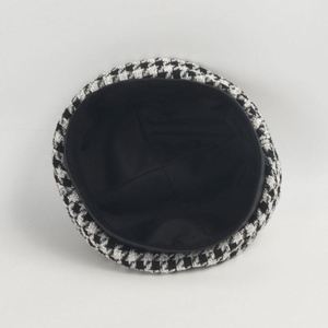 Autumn Winter New Arrival British French Beret Trendy Fashion Women Houndstooth Checkered Beret <b>Hat</b> - Product Image 6