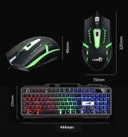 Clavier et souris de jeu personnalisés Klavye Gamer mécanique en métal
